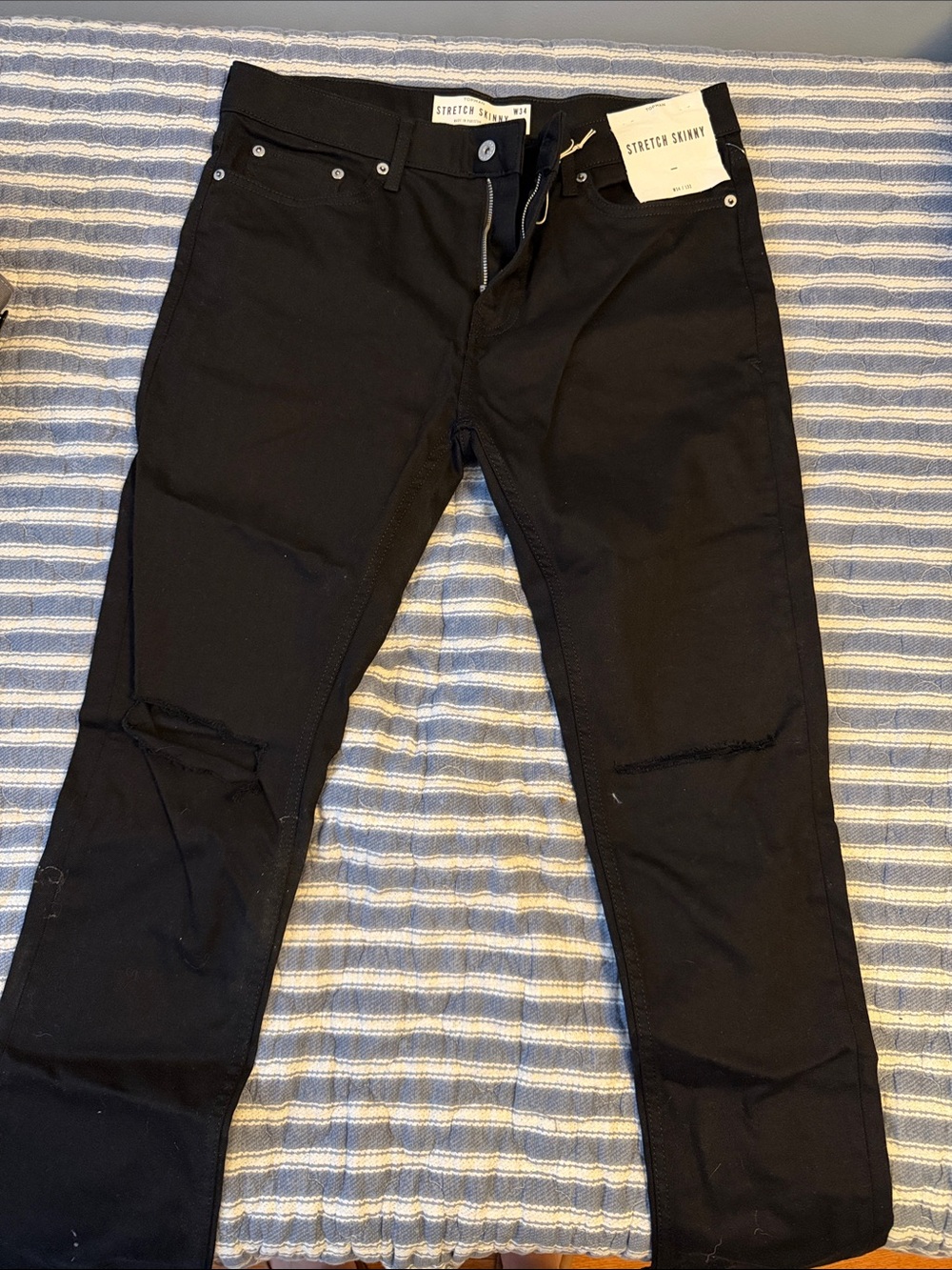 Topman Black Skinny Stretch Jeans